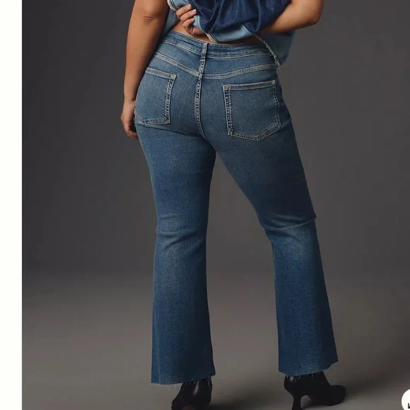 Anthropologie Pilcro Women’s The Yaya Mid-Rise Crop Jeans Size 31 - Picture 2 of 11